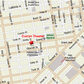 Curran Theatre Map