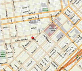 Golden Gate Theatre Map