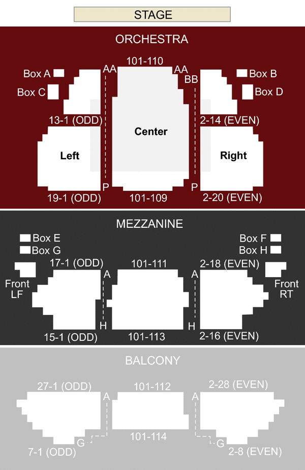 American Conservatory Theater Seating Chart