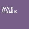 David Sedaris, Zellerbach Hall, San Francisco